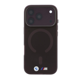 Imagen de FUNDA BMW IPHONE 18 PRO MAX MAGSAFE FROSTED METAL LOGO & TRIMS BORDEAUX  2486