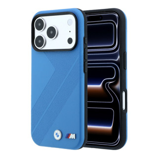 Imagen de FUNDA BMW IPHONE 18 PRO MAX MAGSAFE  TIRE TRACK W/METAL LOGO BLUE 7566