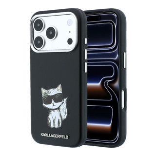 Imagen de FUNDA KARL LAGERFELD IPHONE 18 PRO MAX MAGSAFE SMOOTH PU CHOUPETTE SKETCH BLACK 8137