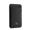 Imagen de FUNDA MERCEDES BENZ IPHONE 18 PRO MAGSAFE GRILL PATTERN AND CARD WALLET PU LEATHER BLACK 2302