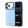 Imagen de FUNDA MERCEDES BENZ IPHONE 18 PRO MAGSAFE PU LEATHER SEMI WRAP W/ ICONIC LINE LIGHT BLUE 1541