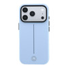 Imagen de FUNDA MERCEDES BENZ IPHONE 18 PRO MAGSAFE PU LEATHER SEMI WRAP W/ ICONIC LINE LIGHT BLUE 1541