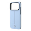 Imagen de FUNDA MERCEDES BENZ IPHONE 18 PRO MAGSAFE PU LEATHER SEMI WRAP W/ ICONIC LINE LIGHT BLUE 1541