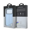 Imagen de FUNDA MERCEDES BENZ IPHONE 18 PRO MAGSAFE PU LEATHER SEMI WRAP W/ ICONIC LINE LIGHT BLUE 1541