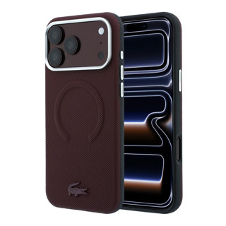 Imagen de FUNDA LACOSTE IPHONE 18 PRO MAX MAGSAFE EMBOSSED BURGUNDY 5359