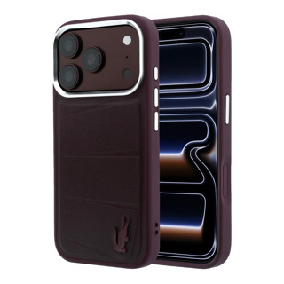 Imagen de FUNDA LACOSTE IPHONE 18 PRO MAX MAGSAFE LENGLEN BURGUNDY 6479