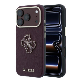 Imagen de FUNDA GUESS IPHONE 18 PRO MAX BIG RESIN LOGO BURGUNDY 4993