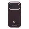 Imagen de FUNDA GUESS IPHONE 18 PRO MAGSAFE SAFFIANO SMALL 4G CLASSIC BURGUNDY 2661