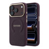Imagen de FUNDA GUESS IPHONE 18 PRO MAGSAFE SAFFIANO HS PEONY & RING BURGUNDY 4429