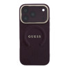 Imagen de FUNDA GUESS IPHONE 18 PRO MAGSAFE SAFFIANO HS PEONY & RING BURGUNDY 4429