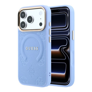 Imagen de FUNDA GUESS IPHONE 18 PRO MAX MAGSAFE SAFFIANO PEONY & RING LIGHT BLUE 4474