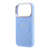 Imagen de FUNDA GUESS IPHONE 18 PRO MAX MAGSAFE SAFFIANO PEONY & RING LIGHT BLUE 4474
