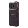 Imagen de FUNDA GUESS IPHONE 18 PRO MAX MAGSAFE SAFFIANO PEONY & RING BURGUNDY 4436