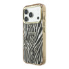 Imagen de FUNDA GUESS IPHONE 18 PRO MAX MAGSAFE ZEBRA GLITTER TRIANGLE LOGO GOLD 5273