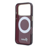 Imagen de FUNDA GUESS IPHONE 18 PRO MAX MAGSAFE RING STAND 360 SCRIPT METAL LOGO BURGUNDY 5556