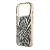 Imagen de FUNDA GUESS IPHONE 18 PRO MAGSAFE IML ZEBRA GLITTER TRIANGLE LOGO 5266