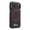 Imagen de FUNDA GUESS IPHONE 18 PRO MAGSAFE IML RING STAND 360 SCRIPT METAL LOGO BURGUNDY 5549