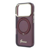 Imagen de FUNDA GUESS IPHONE 18 PRO MAGSAFE IML RING STAND 360 SCRIPT METAL LOGO BURGUNDY 5549